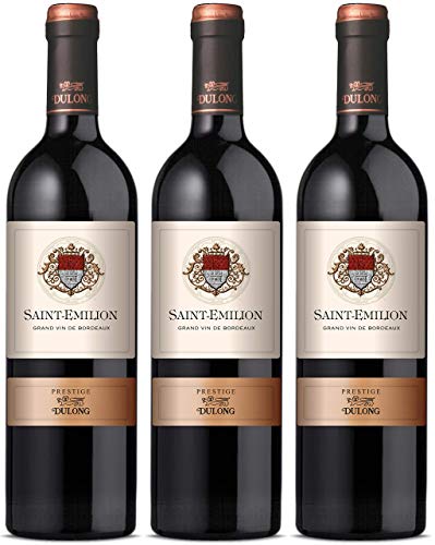 Dulong Prestige - Vin Rouge Saint-Emilion - AOP Grand Vin de Bordeaux - Origine : France (3 x 0.75 l) Cover