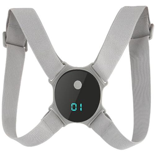 Corrector de postura inteligente, enderezador de espalda suave ajustable con recordatorio de vibración, para niños adultos, corrector de postura de espalda