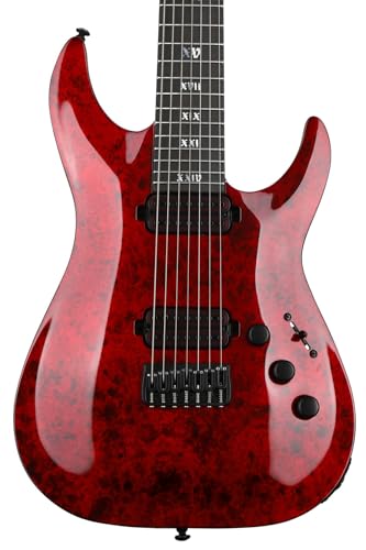 Schecter APOCALYPSE C-7 – Guitarra eléctrica (7 cuerdas – Red Reign