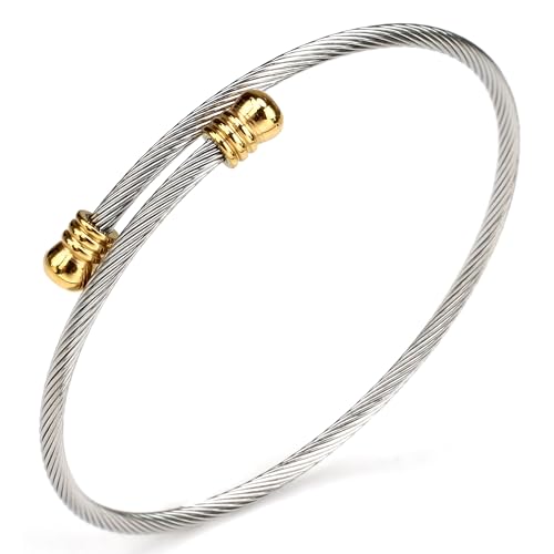 Cable Bracelet for Women Fashion jewelry Brand Cable Wire Retro Antique Bangle Bracelets Designer Inspired Charm Birthday Jewelry