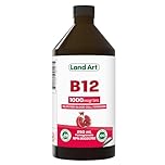 Vitamin B12 Liquid 250ml – 50 Doses - Great Taste - 1000mcg - For Kids and Adults - Fast Absorption - Vegan - Non-GMO – Gluten Free – No Sugar Added - Made in Canada