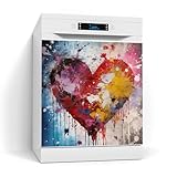 SPÜLMASCHINE IM NEUEN LOOK: Verwandle mit dieser bedruckten Ferrofolie deinen Geschirrspüler in einen ästhetischen Hingucker oder kaschiere Kratzer und Beschädigungen an der Oberfläche.