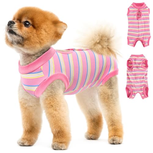 Image of SlowTon Dog Surgery Recovery Suit, Surgical Onesie for Female Male Dogs