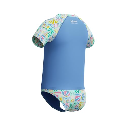 Image of Speedo Girl's Uv Swim Shirt Short Sleeve Rashguard Set