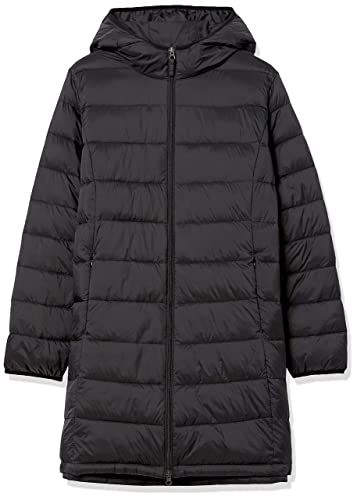 Amazon Essentials Women's Lightweight Water-Resistant Hooded Puffer Coat (Available In Plus Size), Black, Large #TOP6