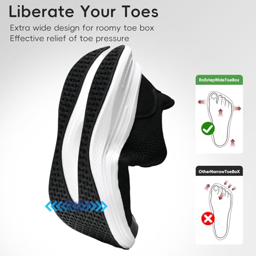 Image of Running Shoes for Men Slip On Sneakers Walking Shoes Tennis Workout Breathable Non Slip Arch Support Sneakers