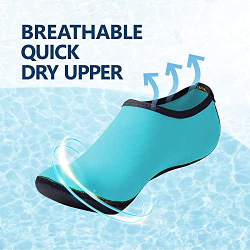 Image of JACKSHIBO Water Shoes for Women Men Quick-Dry Swim Shoes Beach Water Socks