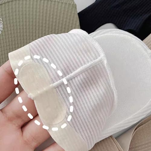 Image of Invisible No Show Socks Pack of 3 for Men | Anti-Slip Silicone Grip Loafer Socks | Breathable Cotton Low Cut Liner Socks for Sneakers & Formal Shoes