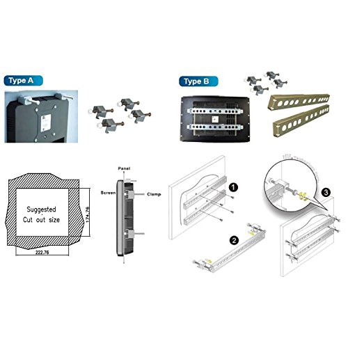 IEI TechnologyFPK-02-R10 DM-F22A Panel Mount kit, Silver Color, R10