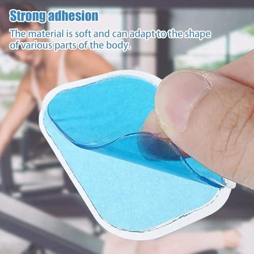 C100AE 60 Stück EMS Gel Pad, Gels Pad für EMS Trainer Bauchtrainer Elektrische Muskelstimulation, Abs Trainer Ersatz Gel Blatt Ersatz Pad, EMS Gel Pad Abs Trainer Ersatz Gel Muskel EMS Trainingsgerät