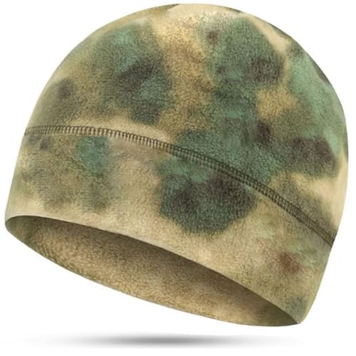 RALSPEC Camouflage Microfleece Thermal Beanie Hat Tactical Warm Fleece Military Camo Winter Skull Cap Army Airsoft Military Mens Boys