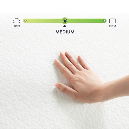 Image of Best Price Mattress 8 inch Twin Mattress Bed-In-A-Box, Green Tea Memory Foam, White