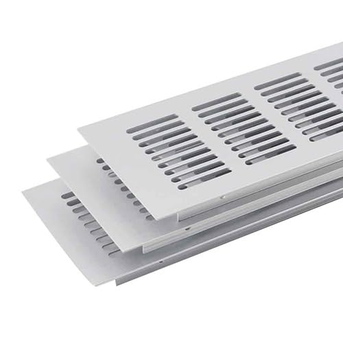 rejillas de ventilación, 1 rejilla de ventilación rectangular de malla transpirable de aleación de aluminio for armario, armario, zapatero, rejillas de ventilación de refrigeración(200x600mm)