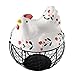 Chyuanhua Eier Aufbewahrungskorb Eisen Ei Aufbewahrung Korb Snack Obstkorb Kreative Keramik Henne Ornamente Dekoration Küchenzubehör Geeignet für die Eiersammlung (Farbe : White, Size : One Size)