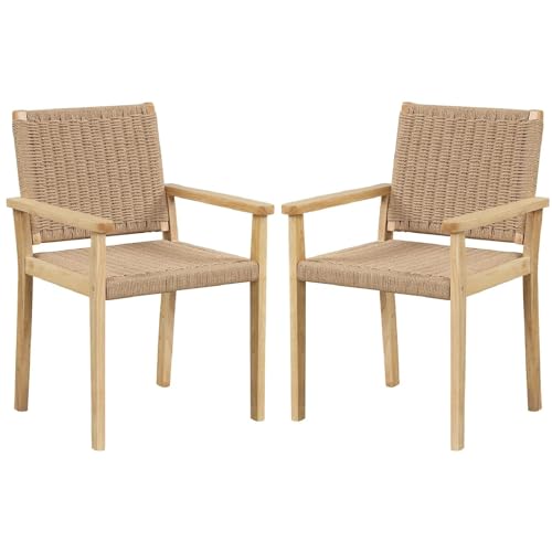 TANGZON Outdoor Armchair Set of 2, Garden ...
