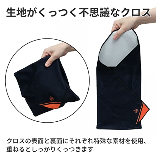 KING ピタッとマルチクロス 48cm×48cm オレンジ PTMX480 OR カメラ レンズ 時計 スマートフォン タブレット 液晶画面