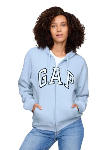 Image of GAP Women's Logo Hoodie Hooded Full Zip Sweatshirt