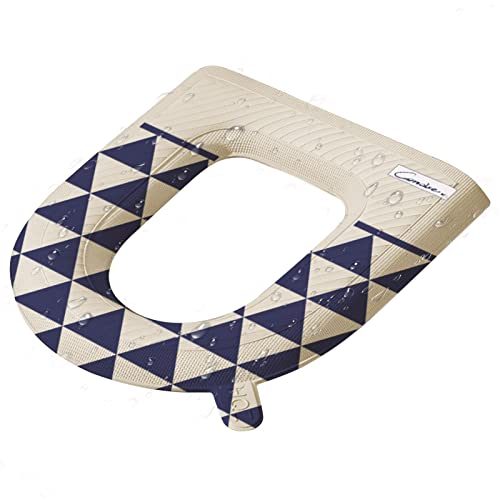 Qihuyi Wasserdichtes Toilettensitzkissen | Weicher Toilettensitzbezug,Weiches, waschbares, hautfreundliches, wasserdichtes Eva-Toilettensitzpolster mit Griff für eine einfache Reinigung