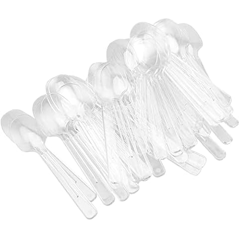 SINJEUN 400 PCS Mini Dessert Spoons for Any Event Cover