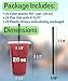 20 oz Clear Plastic Cups with Lids and STRAWS, Disposable Drinking Cups for Cold Drinks, Iced Coffee, Milkshakes, Smoothies, 25 Sets