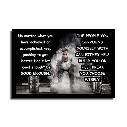 Lirong Keep Pushing To Get Better Motivational Inspirational Posters Home Decor Wall Art Print For Gym Motivational Quotes Poster Printing 24X36Inch(60X90Cm) #TOP14