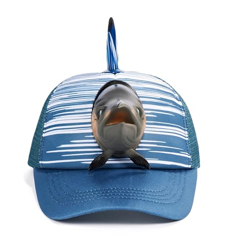 Image of 3D Animal Trucker Hat, Funny Novelty Mesh Snapback Cap for Men & Women