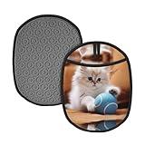 Compagnon de cuisine : chat persan jouant avec une balle. Tapis de casserole imprimé, tissu 100 % polyester, couleurs vives durables, ajoute du plaisir à la cuisine.