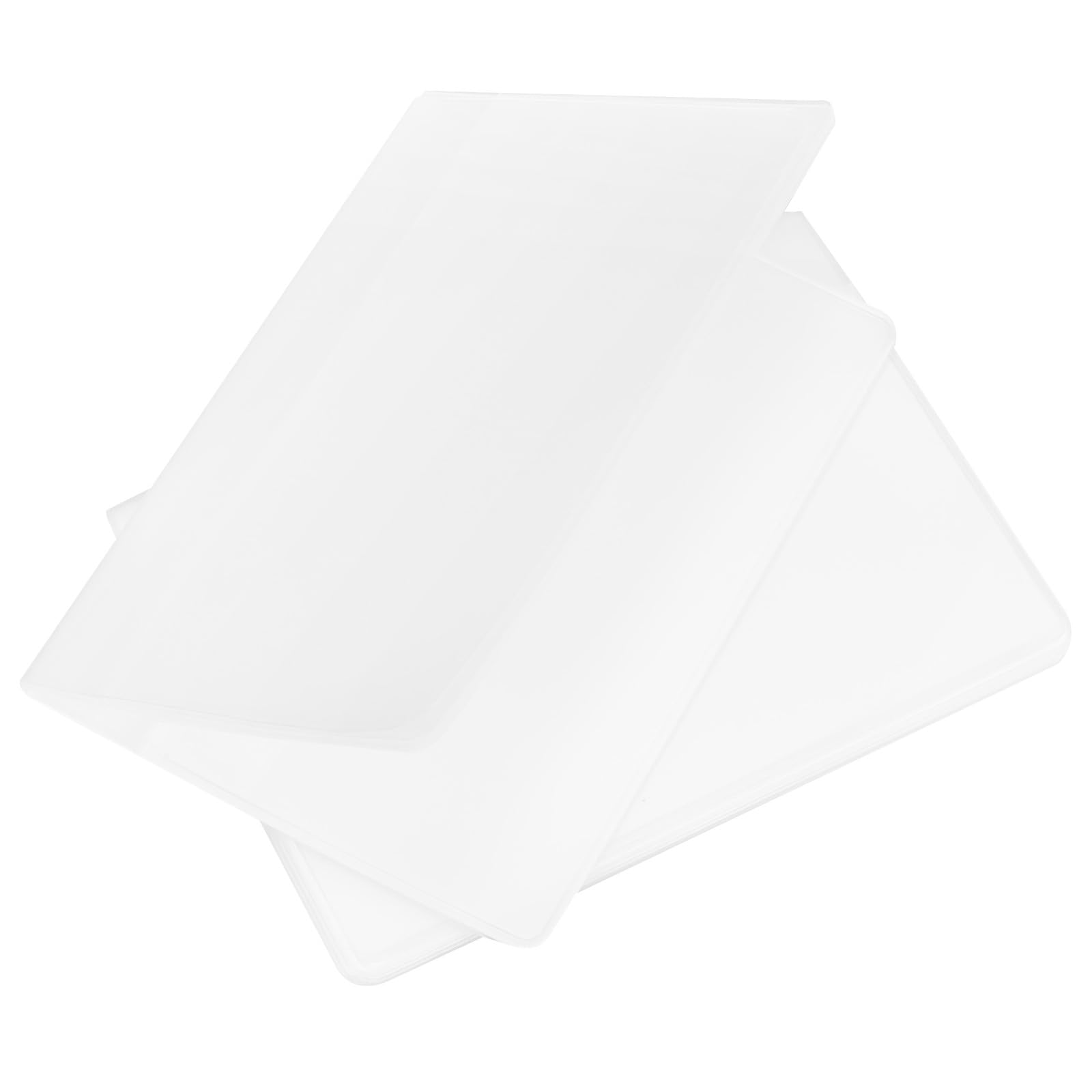 2pcs Plastic Wallet Insert Credit Card Holder 10-Page 20-Slot and 10-Page 10-Slot Reusable Plastic Card Organizer for Wallets Portable Credit Storage for Men and Women