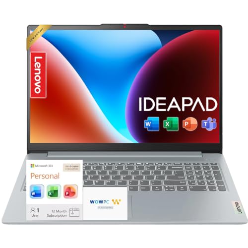 Image of Lenovo IdeaPad Slim 3i • 15.6 inch FHD Laptop with Microsoft 365 Included • Intel N150 • 4GB DDR5RAM • 128GB SSD • Windows 11