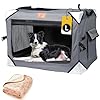 Collapsible-Large-Dog-Crate-Portable-Dog-Crates-for-Large-Dogs-Foldable-Dog-Travel-Crate-Soft-Sided-36-x-25-Inch-Soft-Large-Dog-Cage-Kennel-Indoor-Outdoor-Ventilated Soft Sided Kennel for Small Dogs