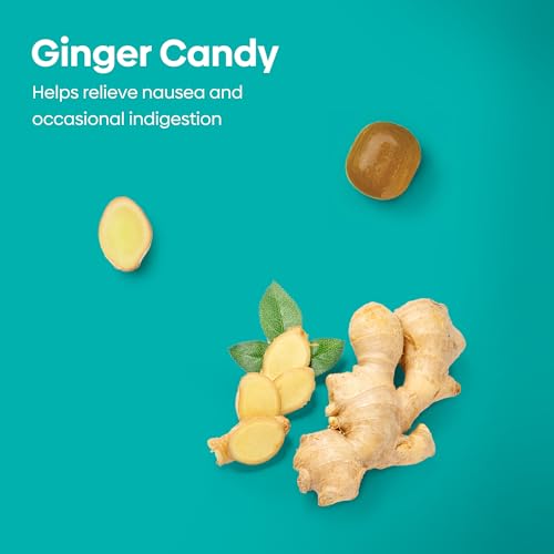 Image of UpSpring Stomach Settle Drops for Occasional Nausea Relief /Upset Stomach with Ginger, Lemon, Spearmint, and B6. Mint Flavor Drops, 28 Ct (Pack of 2)