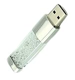 WooTeck 128GB Jewelry Crystal Lipstick USB Flash Drive,High Speed Memory Stick,Silver