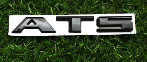 Image of 1x ATS Letter Emblem Nameplate Sport Replacement for ATS Rear Trunk Decklid Letter Badge (Glossy Black)