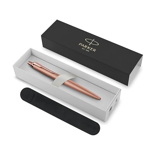 Parker Jotter XL Ballpoint Pen | Monochrome Matte Rose Gold | Medium Point | Blue Ink | Gift Box with Velvet Case