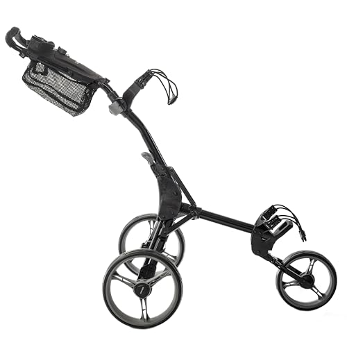 CR-7 Deluxe 3 Wheel Golf Trolley - Neat Cube Folding - Image 5