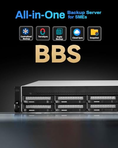 Image of TERRAMASTER U8-500 Plus NAS Storage - 8Bay Core i7 1255U 10-Cores 12-Threads CPU, 16GB DDR5 RAM, Dual 10GbE Ports, 2U Rack Mount Network Attached Storage Peak Performance for Business (Diskless)