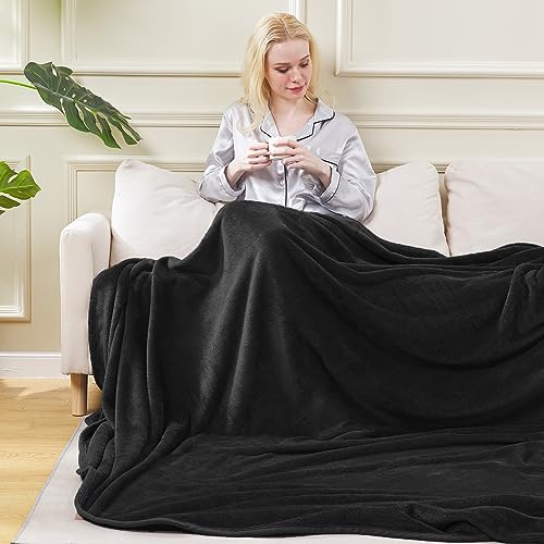 HOZY Baby/Adult Fleece Blanket, 220 x 240 cm, Soft and Warm, Microfiber Polyester, Bedspread, Sofa Throw, Velvet Effect - Image 4