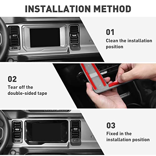 HTHE Capa para painel de navegação do painel do painel do console central Ford Bronco 2021 2022+ (1