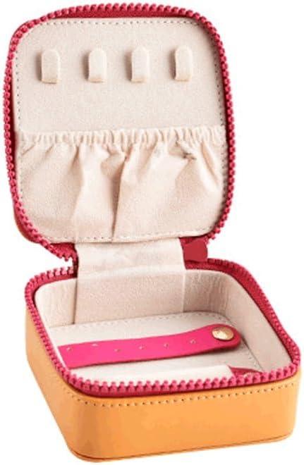 Jewelry Box Necklace Earrings Storage Mini Case Travel Portable Organizer For(D)