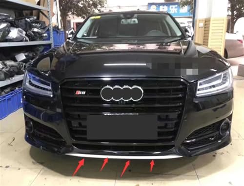Diffuseur de pare-chocs avant Audi A8 S8 2014-2017 lèvre ABS noir