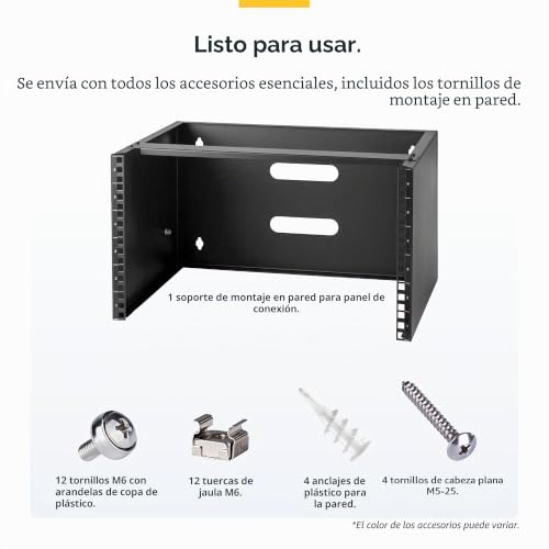 Rack de red de marco abierto 6U que optimiza el espacio de servidores y paneles 5