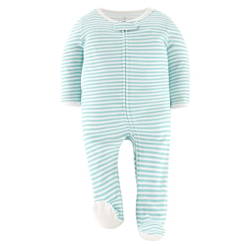 The Peanutshell Baby Sleepers for Boys or Girls Set of 3 - Soft Cotton Unisex Footed Pajamas for Newborns - Celestial4