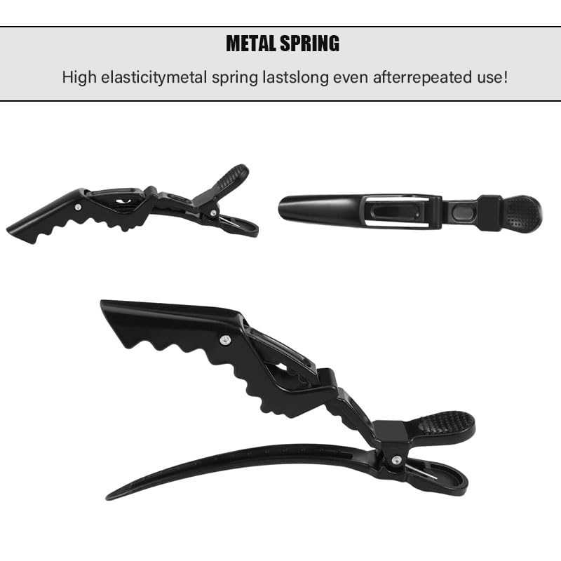 6PCS Crocodile Hair Clips Barrette, Sectioning Clamp for Thick Hair Professional Styling Hair Clips - Image 4