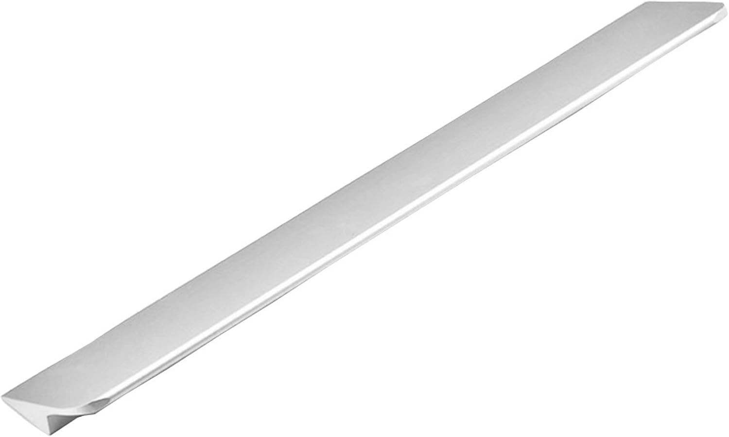 Tnbccxn Silver Cabinet Handles, Concealed Handles, 2 Pcs Finger Edge Pull(,Hole Distance:192 Mm)