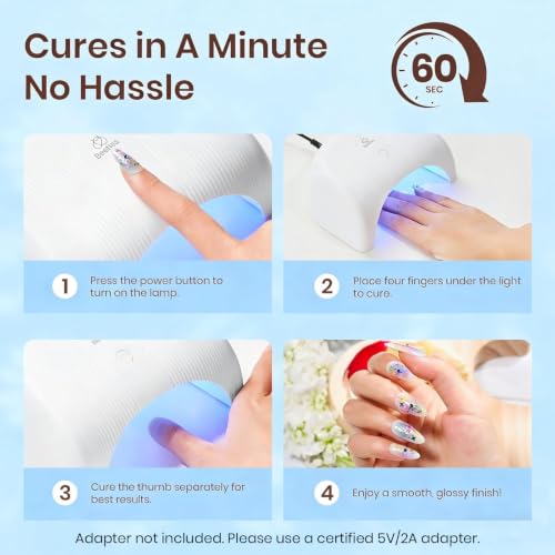 Image of Beetles 32 Colors Gel Nail Kit with U V Light -54 Pcs Nails Kit for Beginners with Everything Included Base Matte & Glossy Top Coat Soak Off Home Salon Manicure Starter Gifts for Teen Girls Women