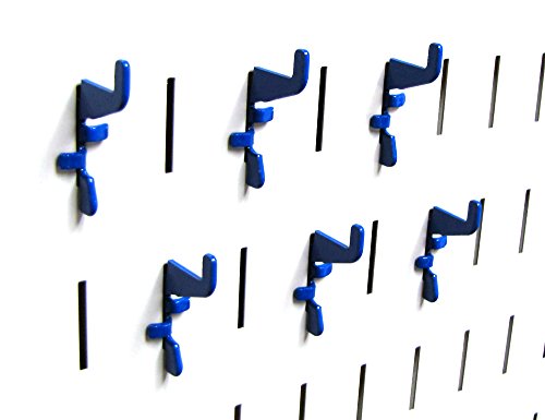 Wall Control Pegboard Standard Slotted Hook Pack - Slotted Metal Pegboard Hooks For Wall Control Pegboard And Slotted Tool Board – Blue #TOP1