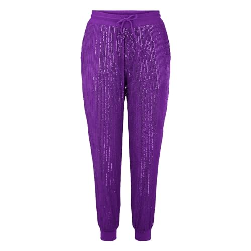 Legging à paillettes extensible taille haute galbe parfait - 5