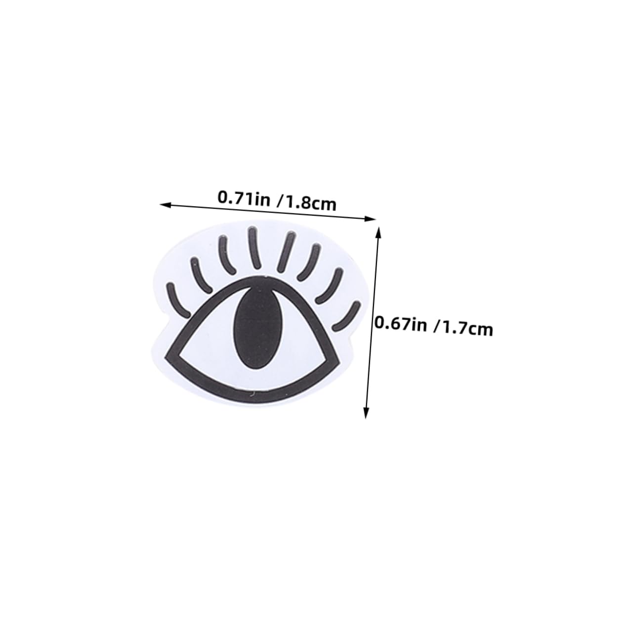 KONTONTY 2 Rolls Creative Googly Eyes Stickers Adhesive Craft Wiggle Eyes DIY Handmade Toys Decor Easy Peel for Boys and Girls