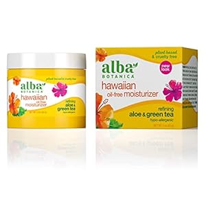Alba Botanica Hawaiian Oil Free Moisturizer, Refining Aloe & Green Tea, 3 Oz