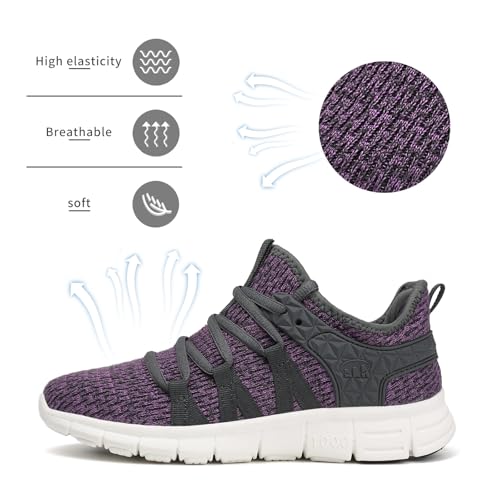 Image of INZCOU Running Shoes Lightweight Tennis Shoes Non Slip Gym Workout Shoes Breathable Mesh Walking Sneakers